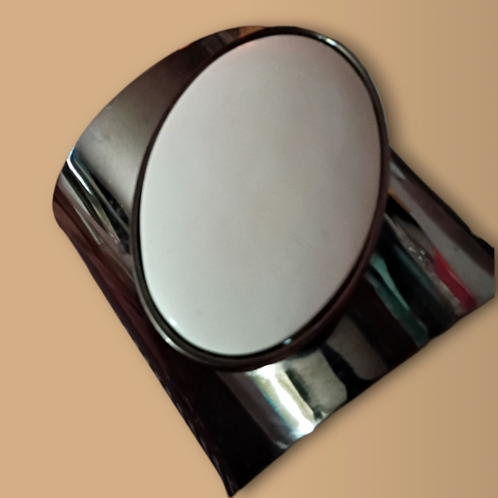 EUC Express Gunmetal Extra Wide Cuff Bracelet White Cabochon Men's Women's